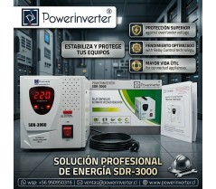 REGULADOR ESTABILIZADOR AUTOMÁTICO 3000W 220VAC-AVR-RELÉ
